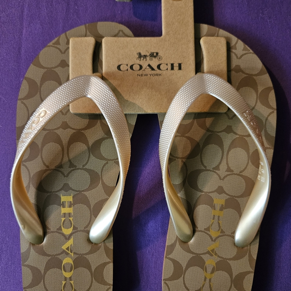 Coach flip-flops